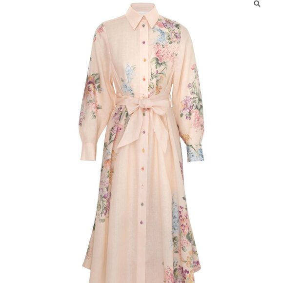 Zimmermann Dresses & Skirts - Zimmermann  Halliday Tucked Shirt‑Dress